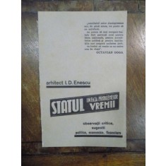 Statul in fata problemelor vremii