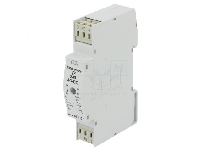 Limitator de Supratensiuni 2 Poli 0,7kA 255VAC IP20