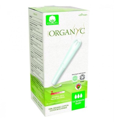 Tampoane Organyc Super din Bumbac Organic cu Aplicator Pronat 14buc foto