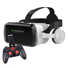 Ochelari VR/3D Pentru Telefon Mobil IOS Android, Jocuri, Video, Dimensiuni Telefon 4.5-6.7 Inch, Casti si Controller Bluetooth cu Acumulator Incorpora
