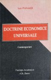 Doctrine Economice Universale, Ion Pohoata, 1993, Gh. Zane, Marketing, Economie, Romana, 310 pagini