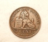 BELGIA 2 CENTIME 1912 ALBERT