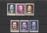 ROMANIA 1960 LP 488 SCRIITORI ROMANI SERIE MNH