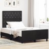 VidaXL Cadru de pat cu headboard Negru 120 x 200 cm Catifea 3344869
