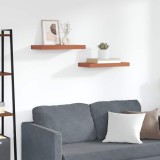 vidaXL Raft de perete 2 pcs Roșu 50 x 23 x 4 cm Lemn compozit 42019924