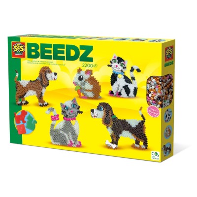 Set creativ copii - Margele de calcat cu Animale Beedz foto