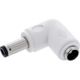 Adaptor alimentare DC 5.5x2.5mm T-M unghi Alb, InLine IL26899D