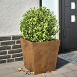 VidaXL Jardinier de grădină 40x40x40 cm Oțel pentru intemperii