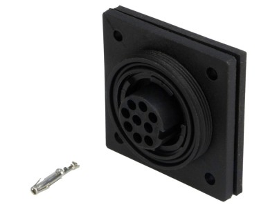 Conector circular mamă 9 pini IP68 foto