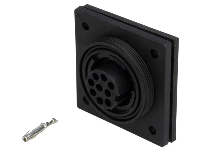 Conector circular mamă 9 pini IP68