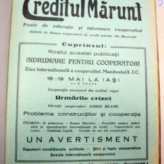 REVISTA CREDITUL MARUNT DIN 1929, 19 NUMERE