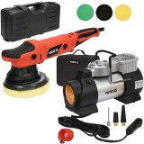 Yato YT-73460 + YT-82200 - Compresor auto 40 l/min 10 bar accesorii + Masina de lustruit 720 W 150 mm valiza plastic