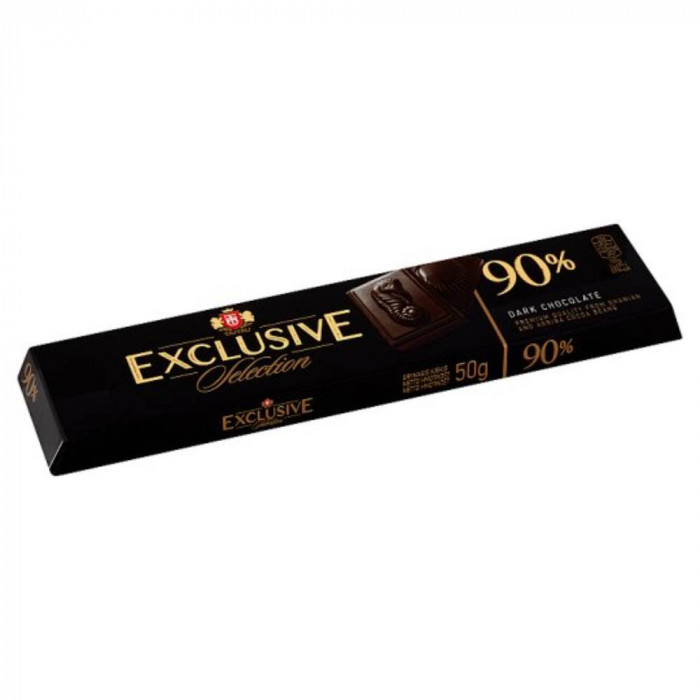 Ciocolata Neagra Taitau Exclusive, 90% Cacao, 50 g, Tableta Ciocolata Neagra, Ciocolata Amaruie, Tableta Ciocolata Amaruie, Tablete Ciocolata, Ciocola