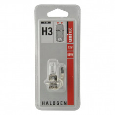 Bec Auto Halogen Pentru Far H3 55W 12V Unitec 91308