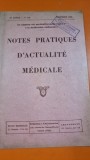 Notes Pratiques D Actualite Medicale 10 Annee Nr. 100 Decembre 1930