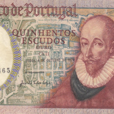 M1 - Bancnota foarte veche - Portugalia - 500 escudos - 1979