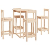 Cumpara ieftin Set mobilier de bar, 5 piese, lemn masiv de pin