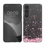 Husa Kwmobile pentru Samsung Galaxy S24, Roz/Transparent, Silicon, KWM000021PV002C, Carcasa