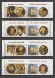 ROMANIA 2022 MAREA UNIRE IN NUMISMATICA Serie 4 valori cu vinieta LP.2396 MNH**