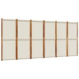 Cumpara ieftin Paravan de camera cu 6 panouri, gri deschis, 420x180 cm