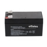 Acumulator Plumb-Acid elSales ELS-12V1.3A , 12 Volti ,1.3 Amperi pentru UPS-uri, negru