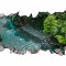 Autocolant decorativ, Gaura in perete, Natura si peisaje, Multicolor, 85 cm, 2121ST-3