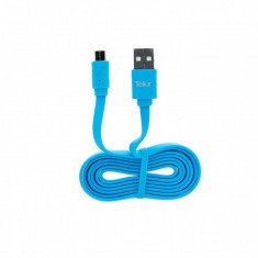 Cablu de date Tellur Micro USB 100cm Albastru foto