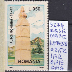 1997 Monumentul Turismului LP1438 MNH Pret 2+1Lei