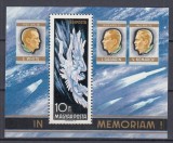 UNGARIA 1968 IURI GAGARIN IN MEMORIAM BLOC MNH