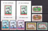Haiti 1984 sport olimpiada MI 1465-1471 + bl.54 A+B MNH