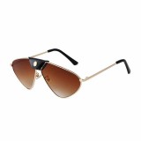 Cumpara ieftin Ochelari de soare Mbrands, aviator Auriu/Maro