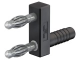 Conector Banană 4mm 32A Negru 43mm 30VAC