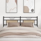 vidaXL Tăblie de pat de schimburi Stejar Sonoma 180 cm Lemn prelucrat și oțel 4106828