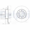 DELPHI BG3890C Disc frana