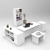 Cumpara ieftin Set mobilier de birou Linta, 140 x 74 x 60 cm, 5 piese