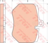 Set placute frana,frana disc AUDI A6 (4F2, C6) (2004 - 2011) TRW GDB1848