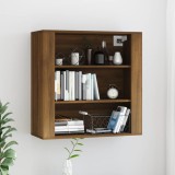 vidaXL Dulap de perete, stejar maro,80x33x80 cm, lemn prelucrat