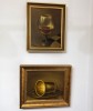 Set 2 tablouri - pictura in ulei, still-life - semnate Haloiu - cu rame lemn, Natura statica, Realism