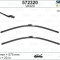 Lamela stergator Silencio Aquablade Mercedes Clasa S (W222), 08.2013-2020, montare fata, stanga+dreapta, 630+575 mm; incalzit; , VALEO