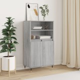 vidaXL Dulap &icirc;nalt, gri sonoma, 60x36x110 cm, lemn prelucrat
