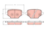 TRW GDB2410 set placute frana,frana disc