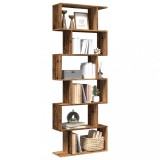 vidaXL Bibliotecă/separator 6 niveluri lemn vechi 70x24x193 cm lemn