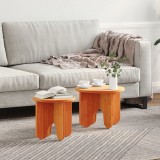 vidaXL Set de măsuțe de cafea 2 pcs Maro ceruit 39.5 x 39.5 x 30 cm