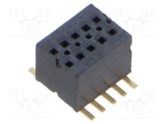 Conector PCB-PCB mama PIN 10 0,8mm CLE aurit SMT 2,7A SAMTEC foto