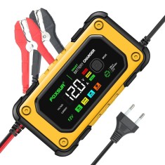 Redresor Auto Digital FOXSUR 12V 7A cu Ecran LED, &Icirc;ncărcare Baterii Auto și Moto 4Ah-140Ah, Funcție de Reparație prin Impulsuri, Protecție Supratensiu