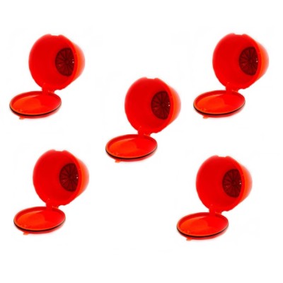 Set 5 Capsule cafea, reutilizabila, reincarcabila, compatibil Dolce Gusto, portocaliu foto