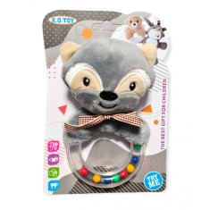 Jucarie zornaitoare de plus cu inel, 7Toys