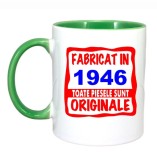 Cana maner verde personalizata Fabricat in 1946 toate piesele sunt originale, INOVATIX&reg;. 330ml