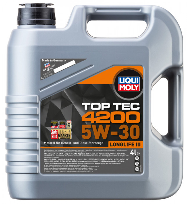 Ulei Motor Liqui Moly Top Tec 4200, 5W30, 4L