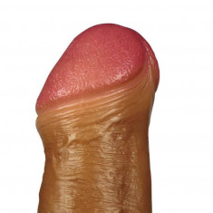 Revolutionary 5 - Prelungitor penis din silicon, 17.8 cm, maro